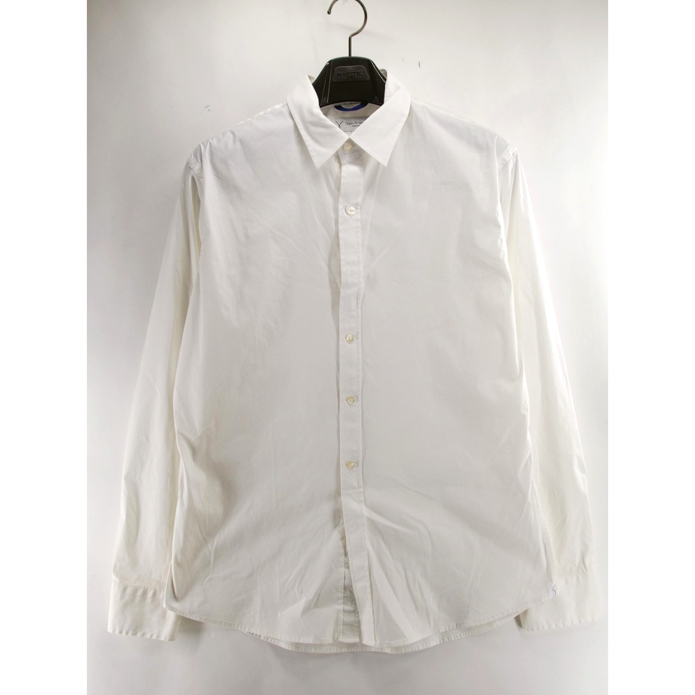 Teddy Stratford Shirt Mens 5 XL White Cotton Blend Button Up Casual Zip Classic